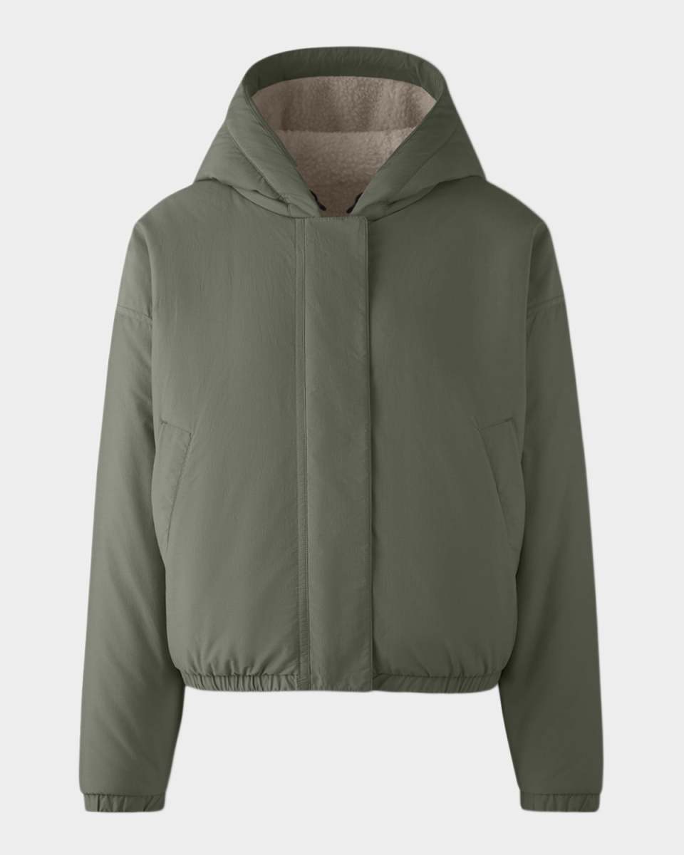 Alberni Reversible Fleece Bomber Jacket